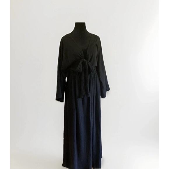 FP Beach Free-est Endless Nights Maxi Dress - Medium, Black Boho Chic Resortwear - Picture 1 of 13